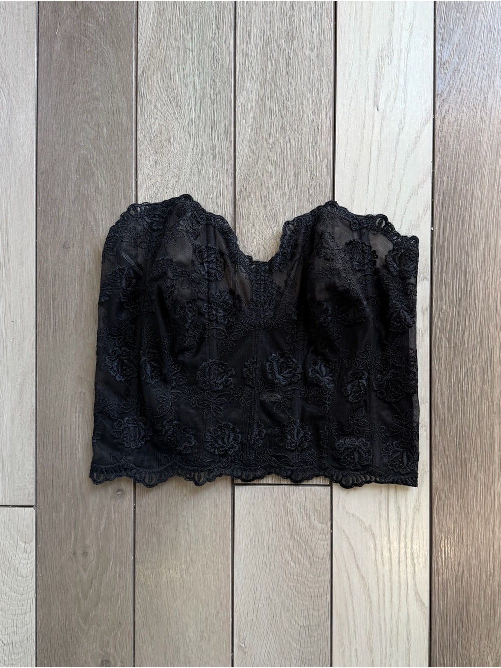 Vintage Victoria's Secret black lace corset